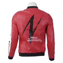 Two Toned Synthetic Leather Jacket For Men - A6606