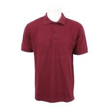 Maroon Solid 100% Cotton Polo T-Shirt For Men