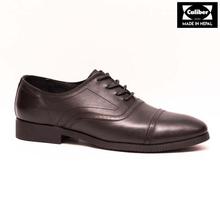 Caliber Shoes Black Lace Up Formal Shoes For Men - ( 518 O )