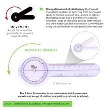 Goniometer 360 Degree- Plastic 10"