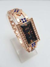 Fashionable Full Stone Filled analog ladies Rose Gold Watch- Rose gold