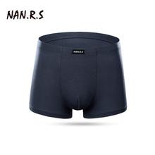 NANRS Brand Hot Sale Solid/Floral Classic Bamboo Mens Underwear Boxer Sexy Underwear Men Underwear Boxer Shorts