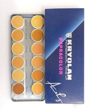 Kryolan Professional Make-up Supra 12  Color Palette 40ml With Free Lipliner By Genuine Collection