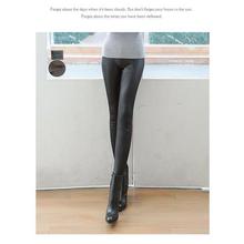 Summer new pants Sexy Women Faux Leather Pants Matt look Pant high waist Stretch Black leather Slim pants leggings Black M-XXL