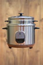 Straight Joint Body Rice Cooker - 2.2L - Silver