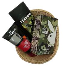 Combo of 3 Playboy Play It Wild EDT - 100 ml, Playboy Play It Wild 2 In 1 Shower Gel & Shampoo - 250 ml and L'oréal StudioLine Extreme Hold Gel - 150ml