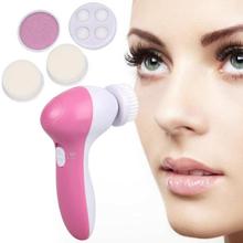 Pink 5 In 1 Face Massager And Cleanser