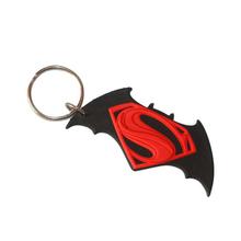 Superman Logo Doubled Sided Rubber Key Chain