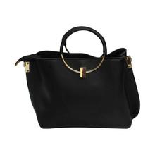 Black Plain Handbag For Women