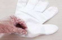 100 Pcs Disposable Transparent Clear Plastic Gloves