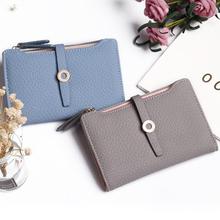 Top Quality Latest Lovely Leather Short Women Wallet Fashion