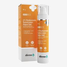 The Derma Co 1% Hyaluronic Sunscreen Aqua Ultra Light Gel with SPF 50 PA+++, 50g