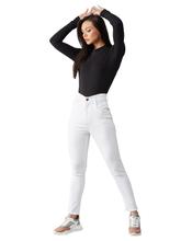 Bringing Up Cropped Skinny Fit Jeans White  For Women