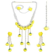 YouBella Jewellery Set for Women Floret Gota Patti Necklace, Earrings,