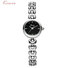 KIMIO Unique U Bracelet Strap Small Round Dial Woman Watches