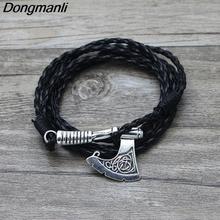 P410 dongmanli Men's jewelery Ax Wrap Anchor Viking Bracelet