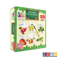 FUNSKOOL Play And Learn Let's Write Fruis And Vegetables Puzzle For Kids