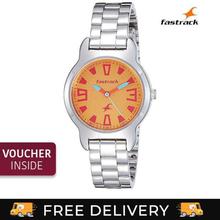 Fastrack Yellow Dial Analog Watch For Women -6127SM02