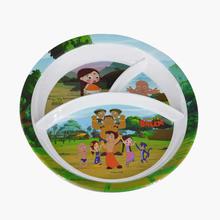 Servewell Chota Bheem 3 Partition Plate