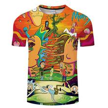 Rick and Morty t shirt Galaxy tshirt Men t-shirt 3D Tops&Tees Funny