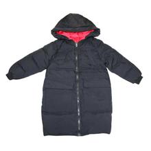 Black Silicon Hooded Jacket For Girls