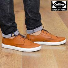 Caliber Shoes Tan Brown Casual Lace Up Shoes For Men - ( 391 C)