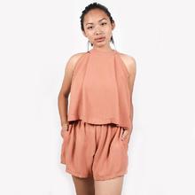 Sleeveless Peach Short Jumpsuit for Women