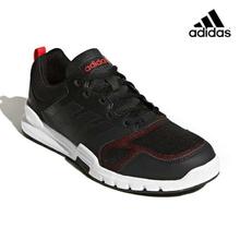 Adidas Black/Red Essential Star 3 Sports Sneakers For Men - CG3512