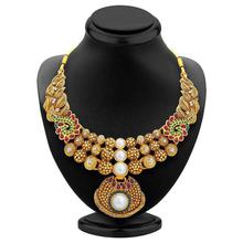 Sukkhi Glimmery Gold Plated Necklace Set for Women