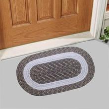 Circle Shape Handmade Door Mat Rubber Indoor Outdoor Door Mat Size 24" x 18"