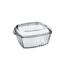 Pasabahce Square Casserole with Cover (2.6 Ltrs)-1 Pc