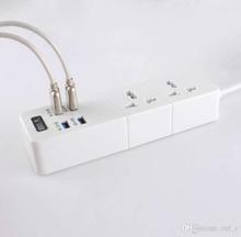 Original Anti-Static Power Cord Socket 3.1A 4 USB Port and 2 Power Socket Port 3000W-16A 200CM