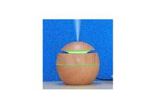 130ml Ultrasonic Aroma Humidifier with Colour Changing LED - Light Wood
