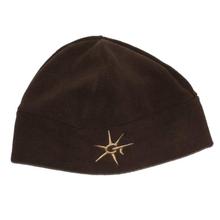 Brown Front Embroidered Polar Fleece Unisex Hat-HT1158