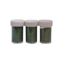 Pack Of 3 Glitter Powder-Green