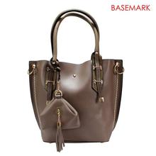 BASEMARK Solid Handbag With Small Pouch For Women - A250