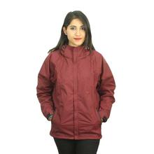 Maroon Waterproof Jacket For Women