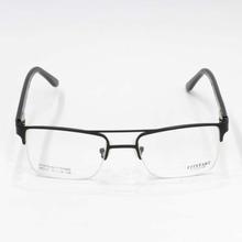 Black Square Half Rim Eyeglasses Frame (Unisex) - 98014