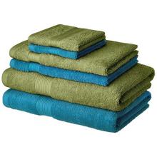 Amazon Brand - Solimo 100% Cotton 6 Piece Towel Set, 500 GSM