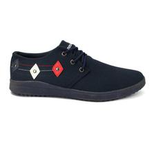 Dark Blue Lace-up Shoes For Men- P4071