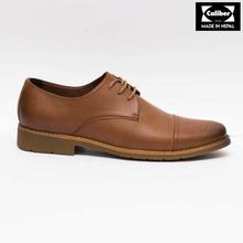 Caliber Shoes Tan Brown Lace Up Formal Shoes For Men - ( CS 505 C )