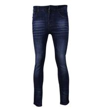 Blue Slim Fit Denim Washed Jeans For Men