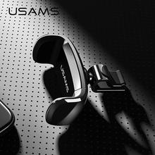 USAMS Car Phone Holder for iPhoneX 8 7 6 Adjustable Air Vent Mount Car Holder 360 Degree Rotation Support Mobile Car Phone Stand