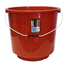 Bagmati Red Plastic Bucket - 10 Ltrs.