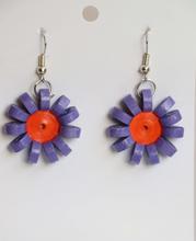 Handmade mix color paper earrings for women