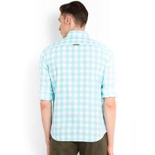 Indian Terrain Slim Fit Casual Shirt – Aqua