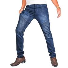 Virjeans Stretchy Ripped Design Biker Denim / Jeans Pant (VJC 711) Washed Blue