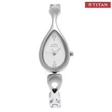 Titan 2400SM01 White Dial Analog Watch For Women