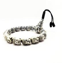 Unisex Buddha Head Wrist Mala%2F Bracelet