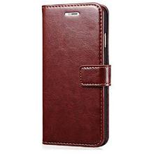 Splenor Flip Cover for Lenovo K6 Power  (Brown, Artificial Leather)